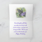 蝶Granddaugherはカードカスタマイズ サンキューカード (内部)