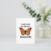 蝶I唯一の蜂蜜の蝶を探す 名刺 (スタンド正面)