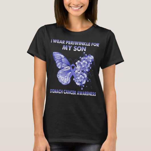 蝶I衣服の私の妹の胃のためのペリウィンクル Tシャツ (正面)