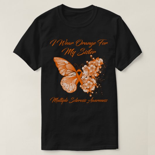 蝶I衣服オレンジ私の妹マルチScl Tシャツ (デザイン正面)