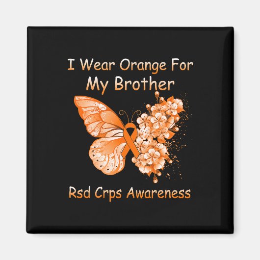 蝶I衣服オレンジfor My Brother Rsd Crps Aw マグネット (正面)