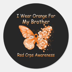 蝶I衣服オレンジfor My Brother RSD CRPS Aw ラウンドシール