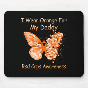 蝶I衣服オレンジfor My Daddy Rsd Crps Awar マウスパッド