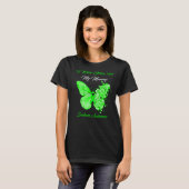 蝶I衣服グリーンfor My Mommy Scoliosis Awar Tシャツ (正面フル)