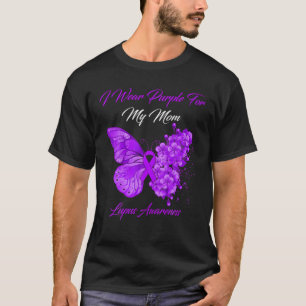 蝶I衣服パープル Tシャツ