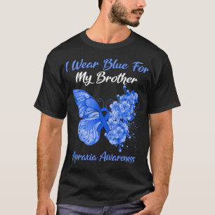 蝶I衣服ブルー私の兄の失行アウェア Tシャツ