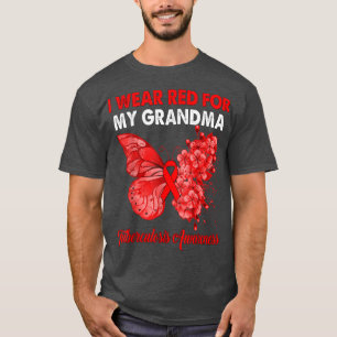 蝶I衣服赤のためのおばあちゃん結核A Tシャツ