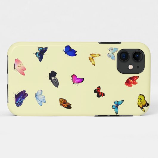 蝶iPhone 11タフケース Case-Mate iPhoneケース (裏面(横))