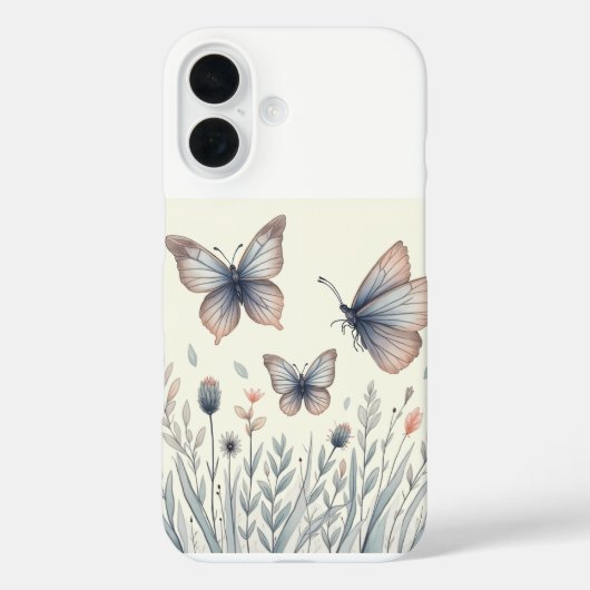 蝶iPhone 16ケース Case-Mate iPhoneケース (裏面)