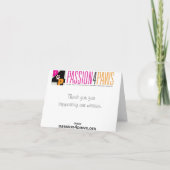 蝶Notecardを持つ黒猫 カード (裏面)