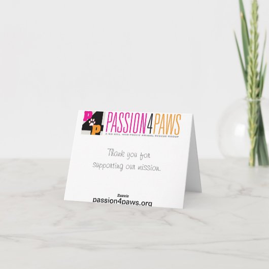 蝶Notecardを持つ黒猫 カード (裏面)