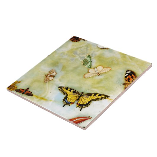 蝶Pietra Dura タイル (側面)