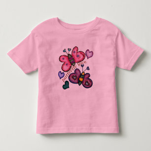 蝶Tシャツおよび蝶ギフト トドラーTシャツ