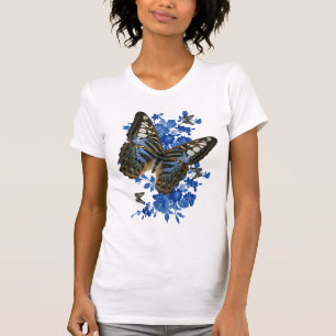 蝶Tシャツ-女性蝶Tシャツ Tシャツ