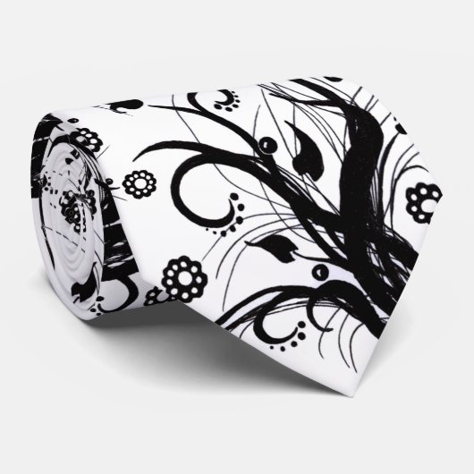 融合の-黒い及び夜会服 ネクタイ (ロール)