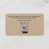 融資担当者名刺 名刺 (裏面)