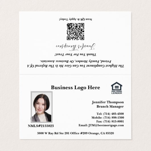 融資担当者名刺 名刺 (外部フラット)