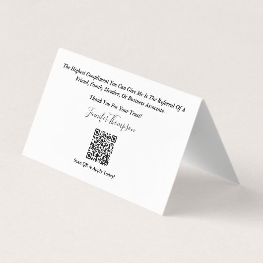 融資担当者名刺 名刺 (裏面)