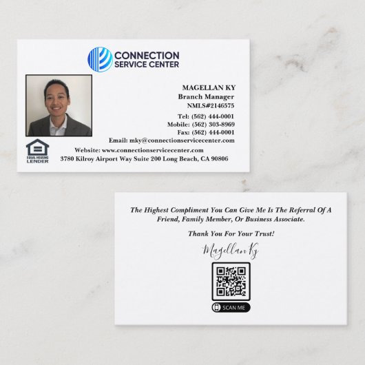 融資担当者名刺 名刺 (正面/裏面)