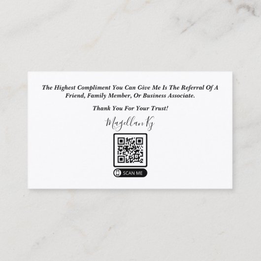 融資担当者名刺 名刺 (裏面)