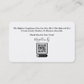 融資担当者名刺 名刺 (裏面)