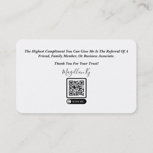 融資担当者名刺 名刺 (裏面)