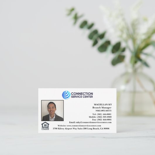 融資担当者名刺 名刺 (スタンド正面)