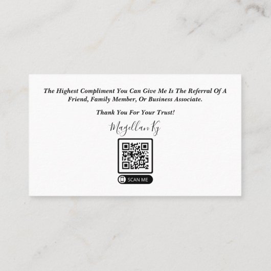 融資担当者名刺 名刺 (裏面)