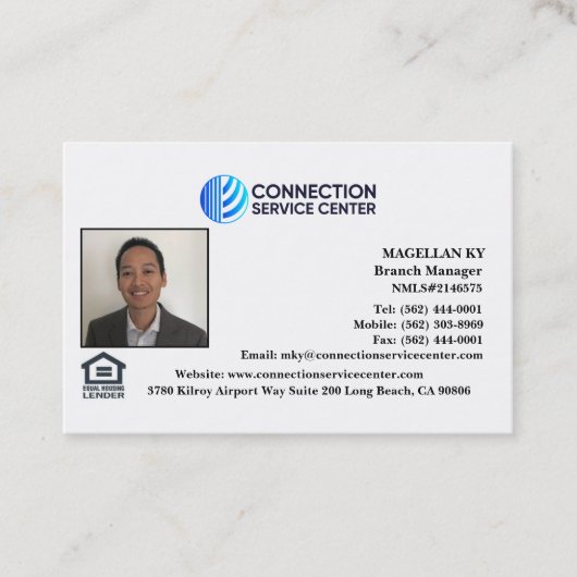 融資担当者名刺 名刺 (正面)