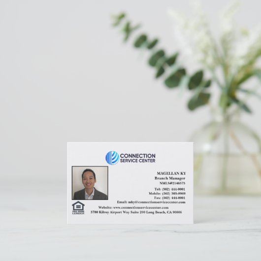 融資担当者名刺 名刺 (スタンド正面)