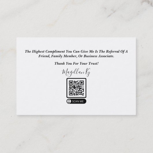 融資担当者名刺 名刺 (裏面)