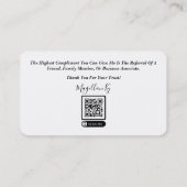 融資担当者名刺 名刺 (裏面)