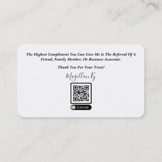 融資担当者名刺 名刺 (裏面)