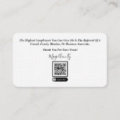 融資担当者名刺 名刺 (裏面)