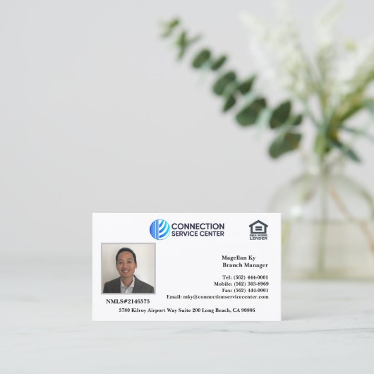 融資担当者名刺 名刺 (スタンド正面)