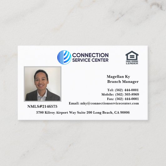 融資担当者名刺 名刺 (正面)