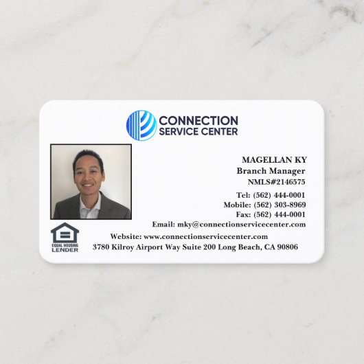 融資担当者名刺 名刺 (正面)