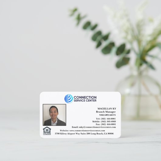 融資担当者名刺 名刺 (スタンド正面)