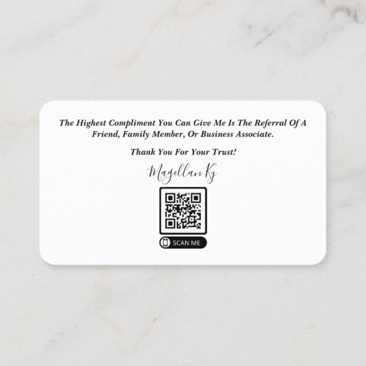 融資担当者名刺 名刺 (裏面)