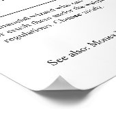 融資担当者贈パーソナライズされた物 ポスター (角)