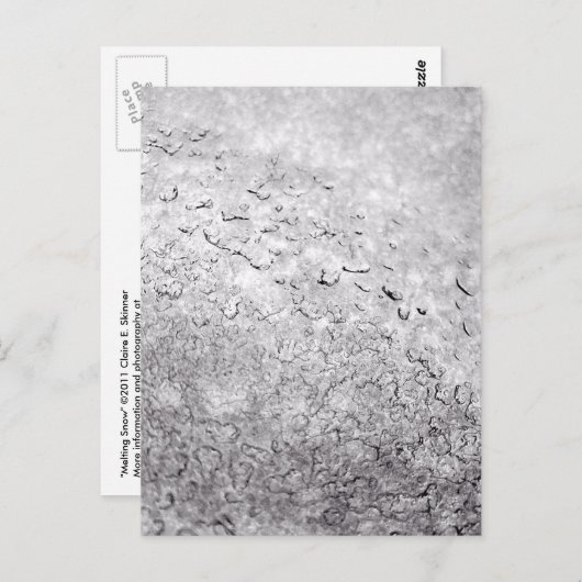 融雪 ポストカード (正面/裏面)