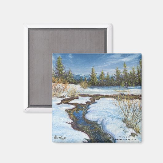 「融雪」磁石 マグネット (正面/裏面)