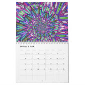 螺旋ユニーク曼荼羅 カレンダー (2月 2026)