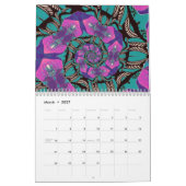 螺旋ユニーク曼荼羅 カレンダー (3月 2027)