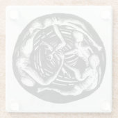 螺旋下降 ガラスコースター (裏面)