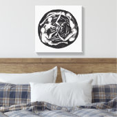 螺旋下降 キャンバスプリント (インサイチュ (寝室))