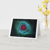 螺旋形の星雲 カード (黄色い花)