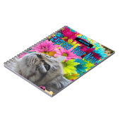 螺旋状写真ノートブックラグドール猫の花 ノートブック (左側)