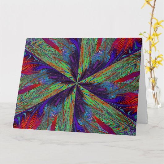 螺旋状花10 カード (黄色い花)