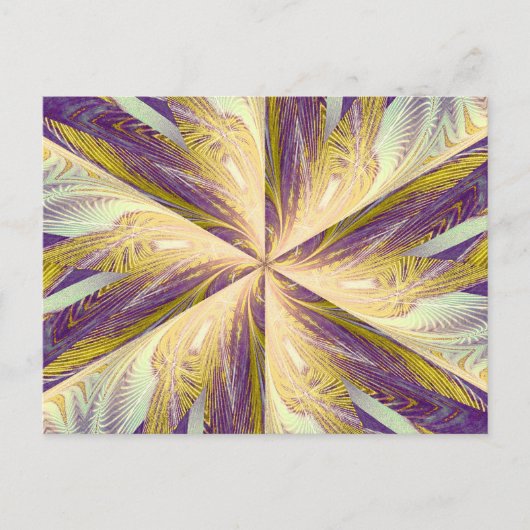 螺旋状花2葉書 ポストカード (正面)